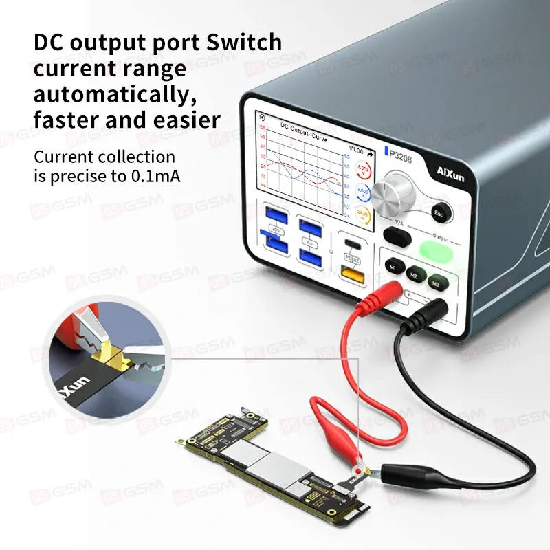 Блок питания Aixun P3208 (Импульсный; умный; 32 В; 8 А) фото в интернет-магазине 05gsm.ru