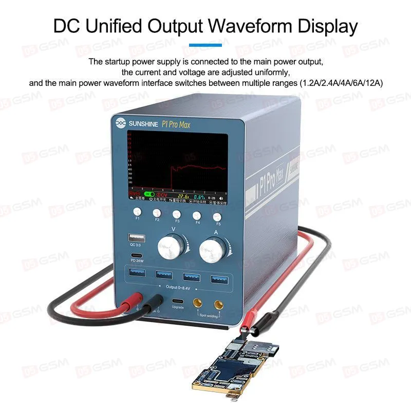 Блок питания со сваркой и шорткиллером Sunshine P1 Pro Max (Импульсный; 28 В; 6 А) фото в интернет-магазине 05gsm.ru