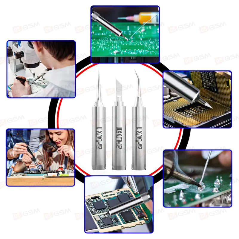 Набор паяльных жал Aixun 936-I (Прямые; 5 штук) фото в интернет-магазине 05gsm.ru