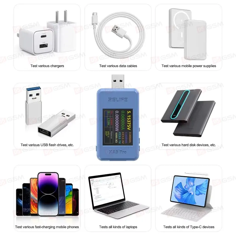 Тестер USB Relife XA3 Pro фото в интернет-магазине 05gsm.ru