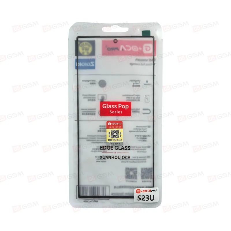 Стекло + OCA (G+OCA) Samsung S23 ULTRA S918 черный  фото в интернет-магазине 05gsm.ru