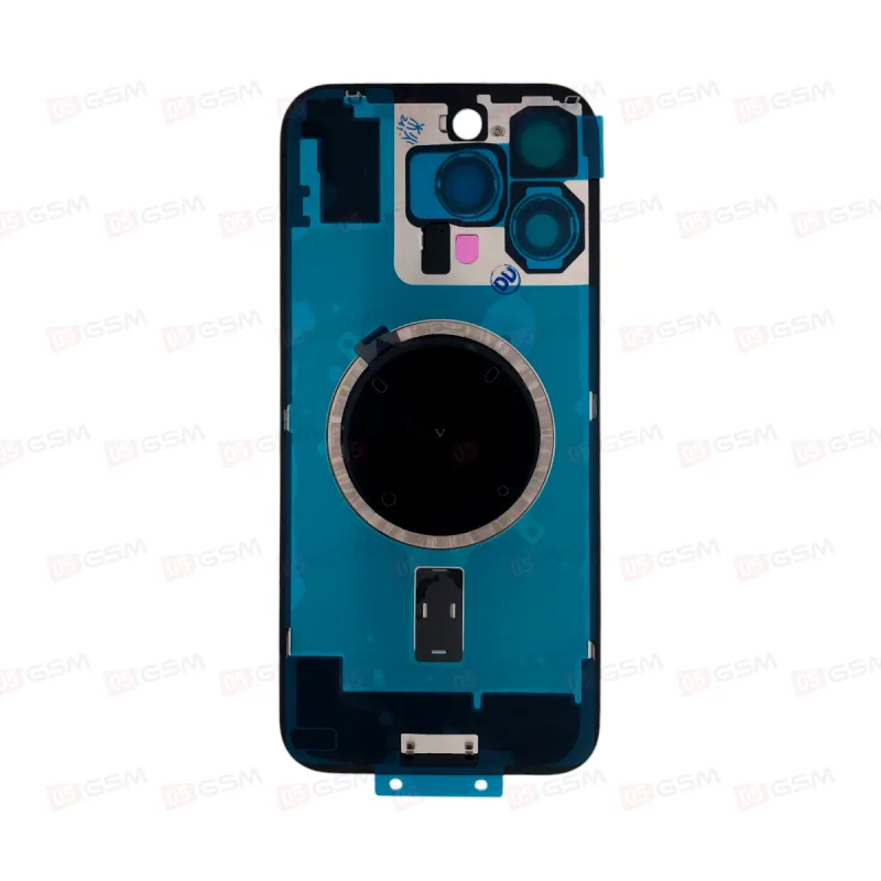 Крышка iPhone 16 Pro Max со стеклами и магнитами (Black titanium/Черный; оригинал; монолит) фото в интернет-магазине 05gsm.ru