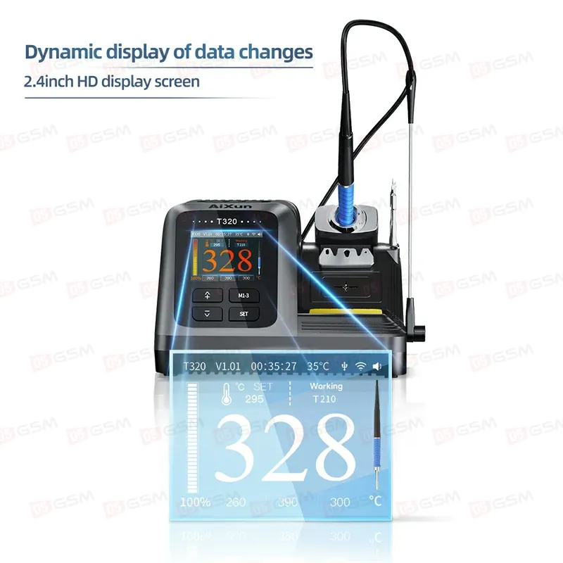 Паяльная станция Aixun T320 (Ручка 210 и 3 жала) фото в интернет-магазине 05gsm.ru