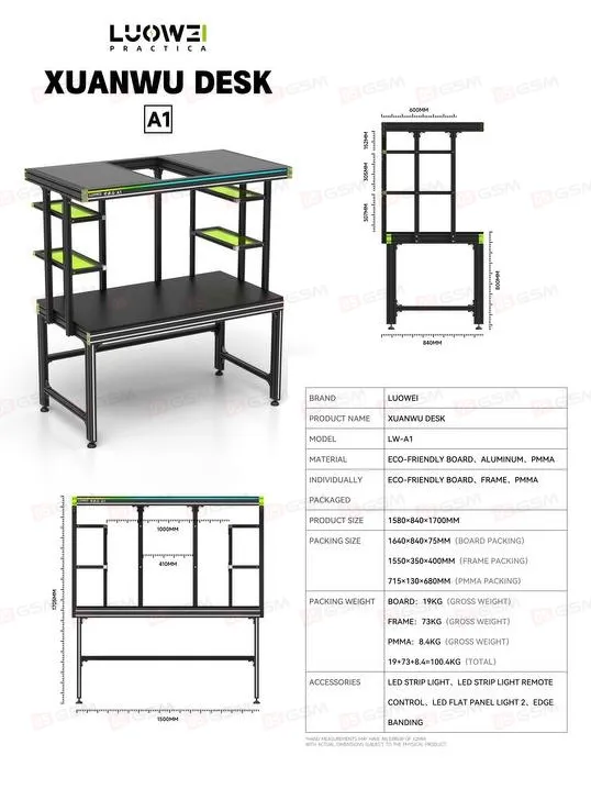 Рабочий стол мастера Luowei LW-A1 (150x170x80 cм) фото в интернет-магазине 05gsm.ru
