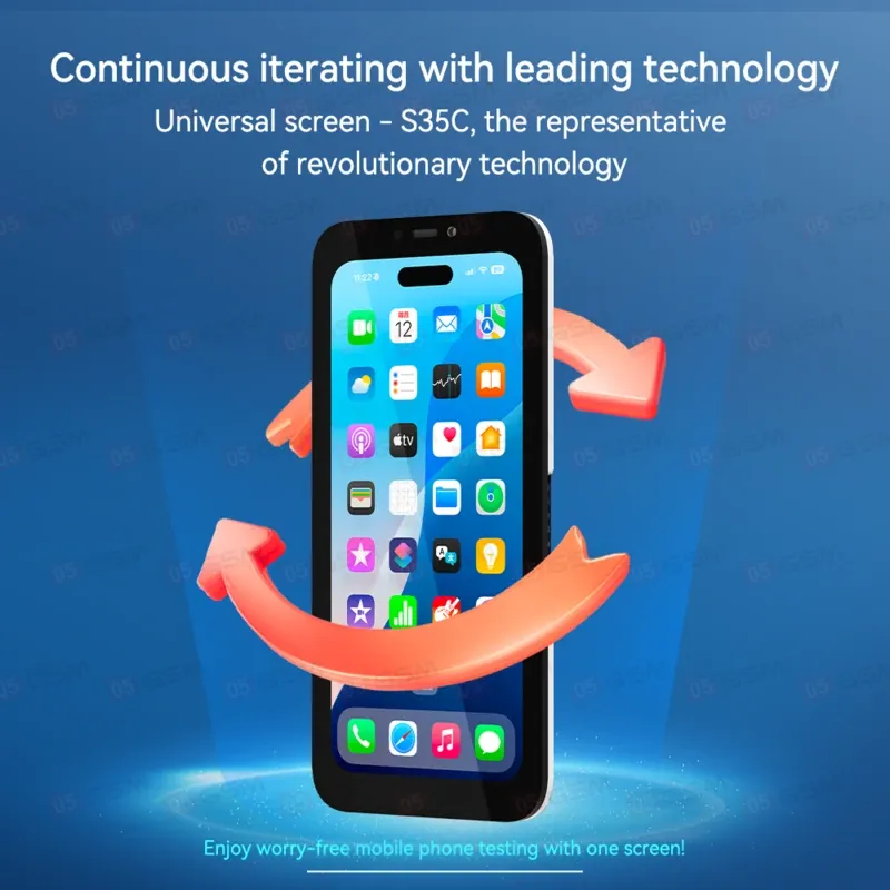 Тестовый дисплей для проверки плат JCID S35C (iPhone 13/13 Mini/14/14 Plus/15/15 Plus) фото в интернет-магазине 05gsm.ru