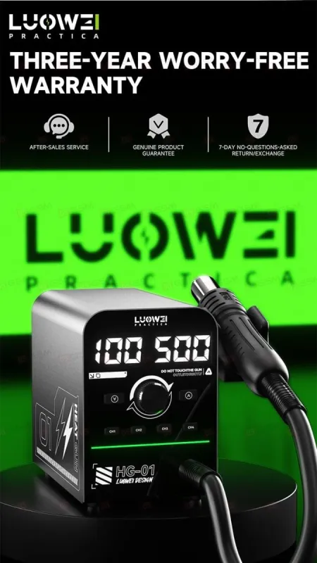 Термовоздушный фен Luowei HG-01 (Паяльная станция) фото в интернет-магазине 05gsm.ru