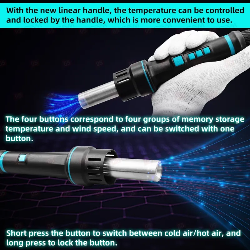 Термовоздушный фен Sugon 8650 3MODE New (Паяльная станция) фото в интернет-магазине 05gsm.ru