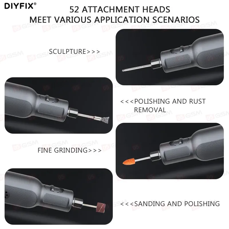 Шлифовальная машинка Greenworks AGK302 (Портативная; миниатюрная; набор в кейсе) фото в интернет-магазине 05gsm.ru