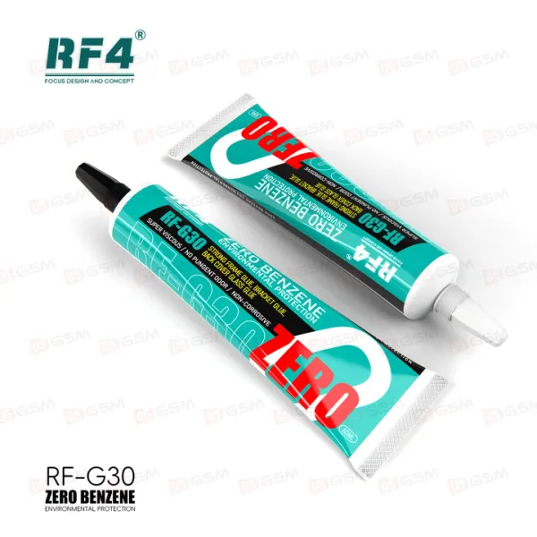 Клей RF4 RF-G30 (Прозрачный и черный; набор из 2 штук по 60 мл) фото в интернет-магазине 05gsm.ru