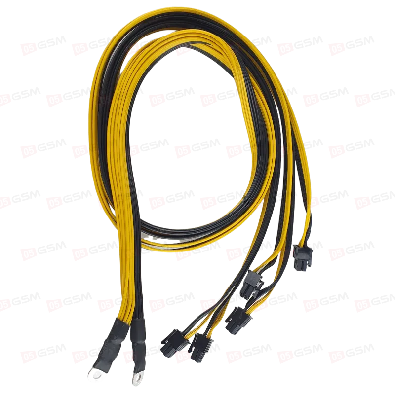 Кабель-коса для майнера Connector Sever Power Supply Cable PCIE на S9/S9J/L3+/Z9/D3 (6 pin; 100 см) фото в интернет-магазине 05gsm.ru