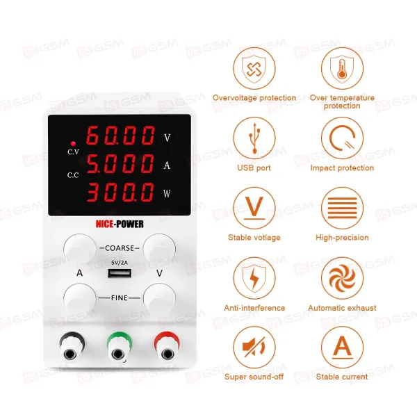 Блок питания Nice Power SPS605 (60 В; 5 А) фото в интернет-магазине 05gsm.ru