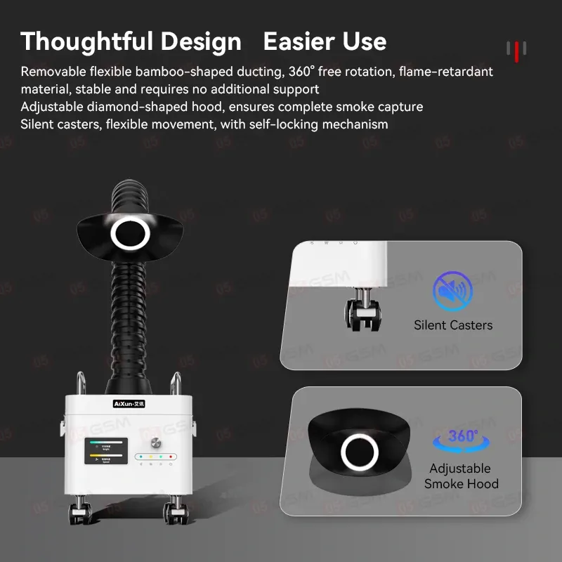 Вытяжка дыма Aixun ES03 фото в интернет-магазине 05gsm.ru