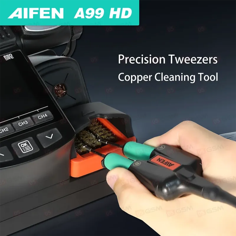 Паяльная станция Aifen A99 HD (Ручка-пинцет и 4 жала) фото в интернет-магазине 05gsm.ru