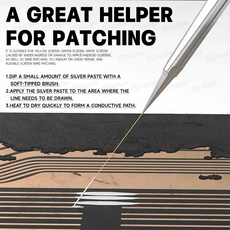 Паста токопроводящая Luowei LW-327 (Восстановление зеленых, желтых, белых дисплеев) фото в интернет-магазине 05gsm.ru