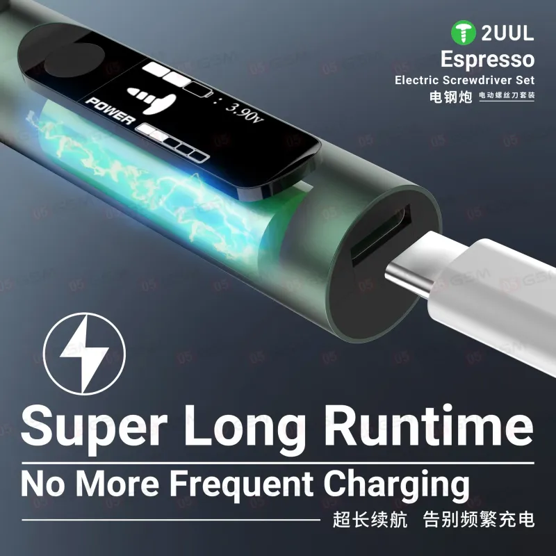 Отвертка электрическая 2UUL SD11 Espresso (Миниатюрная; в комплекте 4 биты и органайзер) фото в интернет-магазине 05gsm.ru