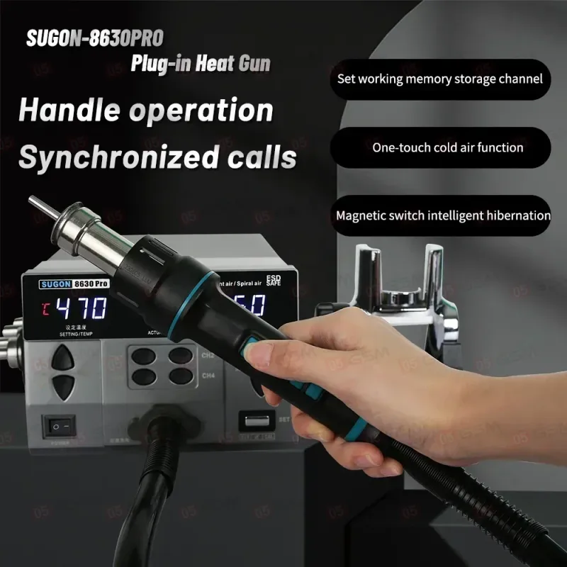 Термовоздушный фен Sugon 8630 Pro (Паяльная станция) фото в интернет-магазине 05gsm.ru