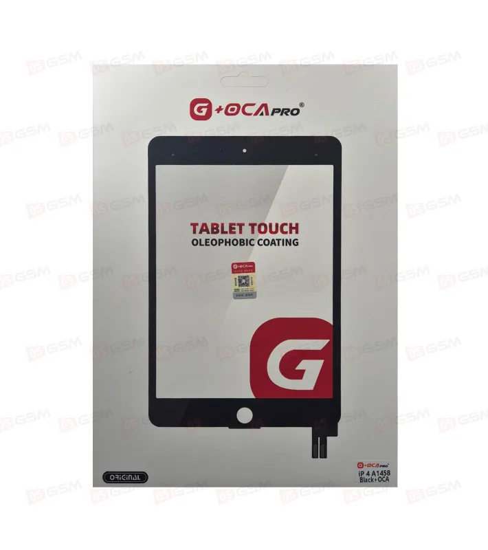 Сенсор iPad 4 ORG (G+OCA) черный со шлейфом джостика ориг (A1458/A1459/A1460) фото в интернет-магазине 05gsm.ru