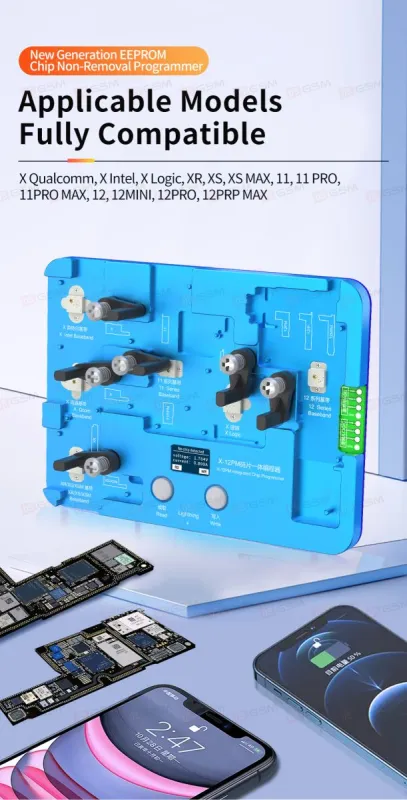 Программатор JCID BLE X-12PM (Baseband/Logic chip EEPROM; Non removal) фото в интернет-магазине 05gsm.ru