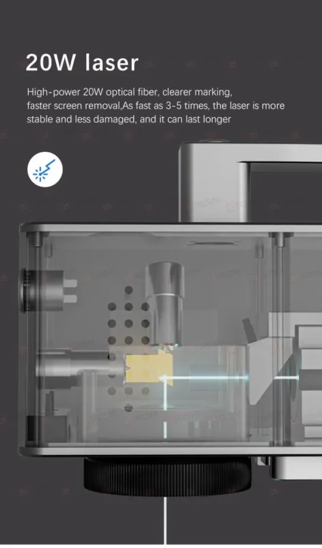 Лазерный аппарат TBK 958N+ (Для гравировки; с выносной ручкой; 20 Вт) фото в интернет-магазине 05gsm.ru
