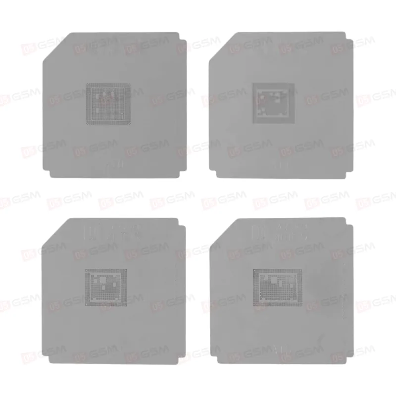 Трафареты для BGA микросхем с держателями YCS (iPhone CPU A8-A17) фото в интернет-магазине 05gsm.ru