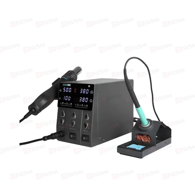 Паяльная станция с термофеном Sugon 212 (Ручка T12) фото в интернет-магазине 05gsm.ru