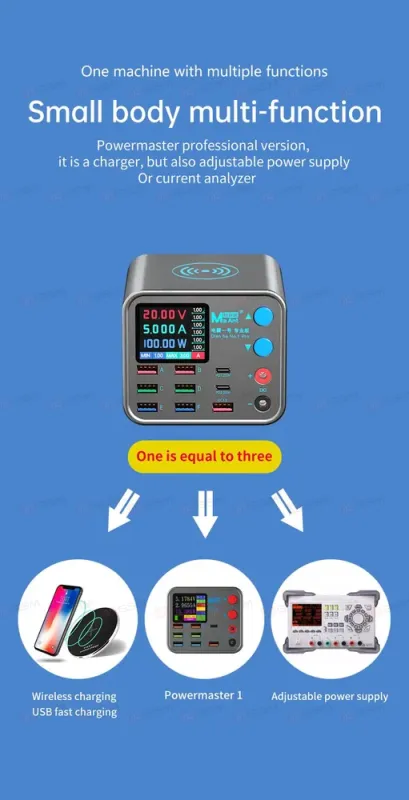 Блок питания MaAnt DianBa No.1 Pro (Импульсный; миниатюрный; беспроводная зарядка; 20 В; 8.5 А) фото в интернет-магазине 05gsm.ru