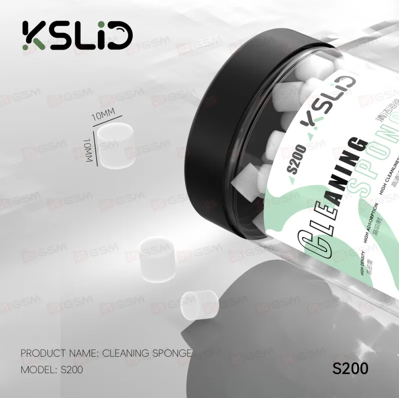 Спонжики для чистки платы KSLID S200 (Мини-губки; цилиндрические; баночка; 200 штук) фото в интернет-магазине 05gsm.ru