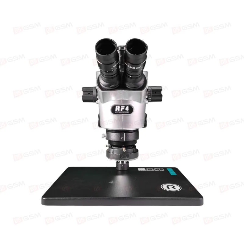 Микроскоп тринокулярный RF4 CX71 Deluxe с двумя парами окуляров (6.5-65X; серый) фото в интернет-магазине 05gsm.ru