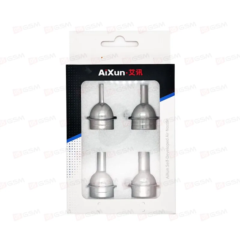 Насадки на фен 6/8/10/12 мм для Aixun H310/H312/H314 (Прямые; комплект из 4 шт) фото в интернет-магазине 05gsm.ru