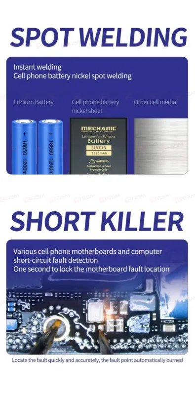 Сварка точечная с шорткиллером Mechanic WS ONE (Портативная) фото в интернет-магазине 05gsm.ru