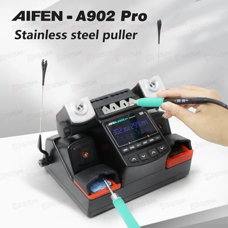 Паяльная станция Aifen A902 Pro (Ручки 115+210+245 и 9 жал) фото в интернет-магазине 05gsm.ru
