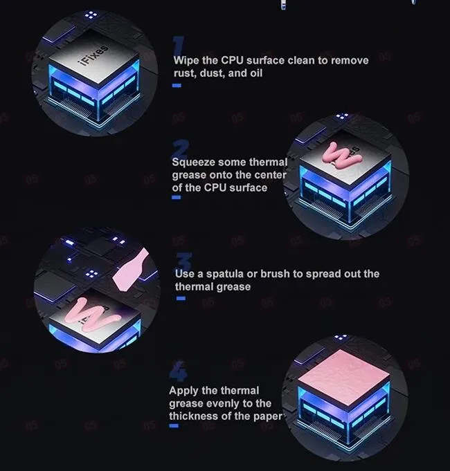 Термопаста iFixes i506 (Розовая; 50 г) фото в интернет-магазине 05gsm.ru