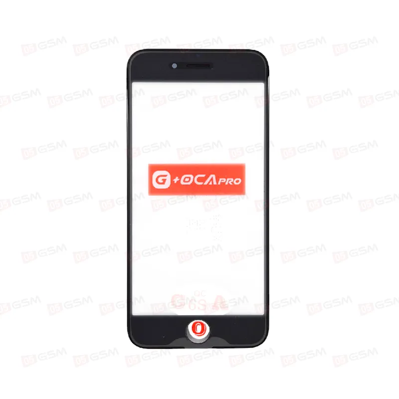 Стекло G+OCA iPhone 6S черное с РАМКОЙ+OCA пленка фото в интернет-магазине 05gsm.ru