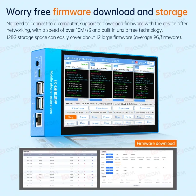 Программатор JCID Box iX4 (Для прошивки iPhone; поддержка 4 устройств сразу) фото в интернет-магазине 05gsm.ru