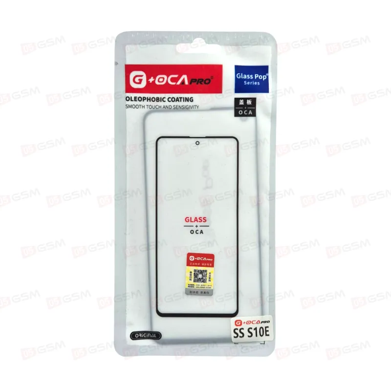 Стекло + OCA (G+OCA) Samsung S10E G970 черный  фото в интернет-магазине 05gsm.ru