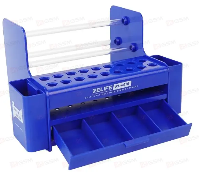 Органайзер для инструментов Relife RL-001G (Cо шкафчиком; синий; пластиковый) фото в интернет-магазине 05gsm.ru