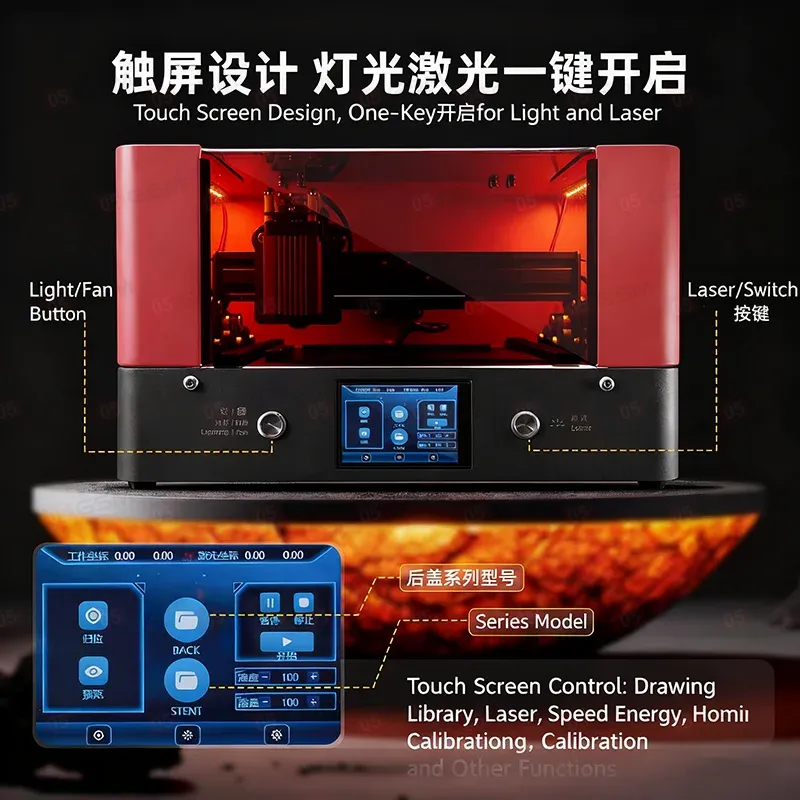 Лазерный аппарат YCS Divine Dragon Laser Mini (Для крышек и рамок; компактный) фото в интернет-магазине 05gsm.ru