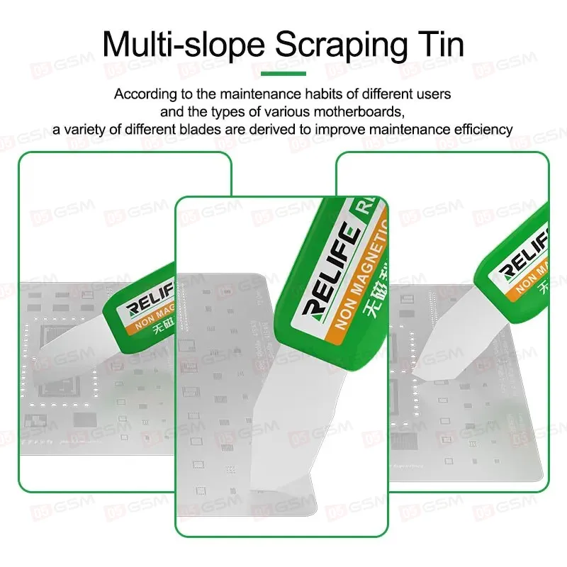 Набор шпателей для нанесения BGA пасты Relife RL-089 (Немагнитные) фото в интернет-магазине 05gsm.ru