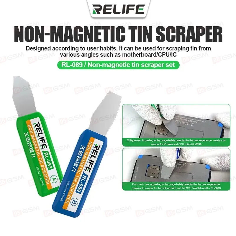 Набор шпателей для нанесения BGA пасты Relife RL-089 (Немагнитные) фото в интернет-магазине 05gsm.ru