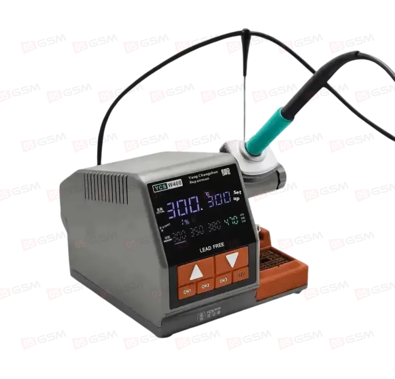 Паяльная станция YCS W400 (Ручка 245 и 3 жала C470) фото в интернет-магазине 05gsm.ru
