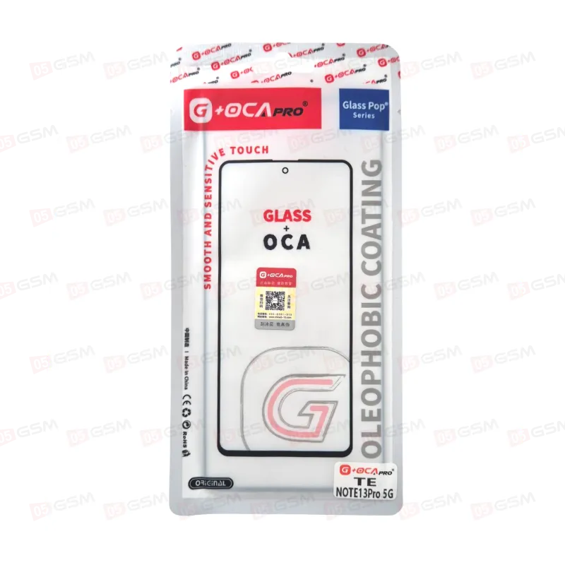 Стекло + OCA (G+OCA) Redmi Note 13 Pro 5G фото в интернет-магазине 05gsm.ru