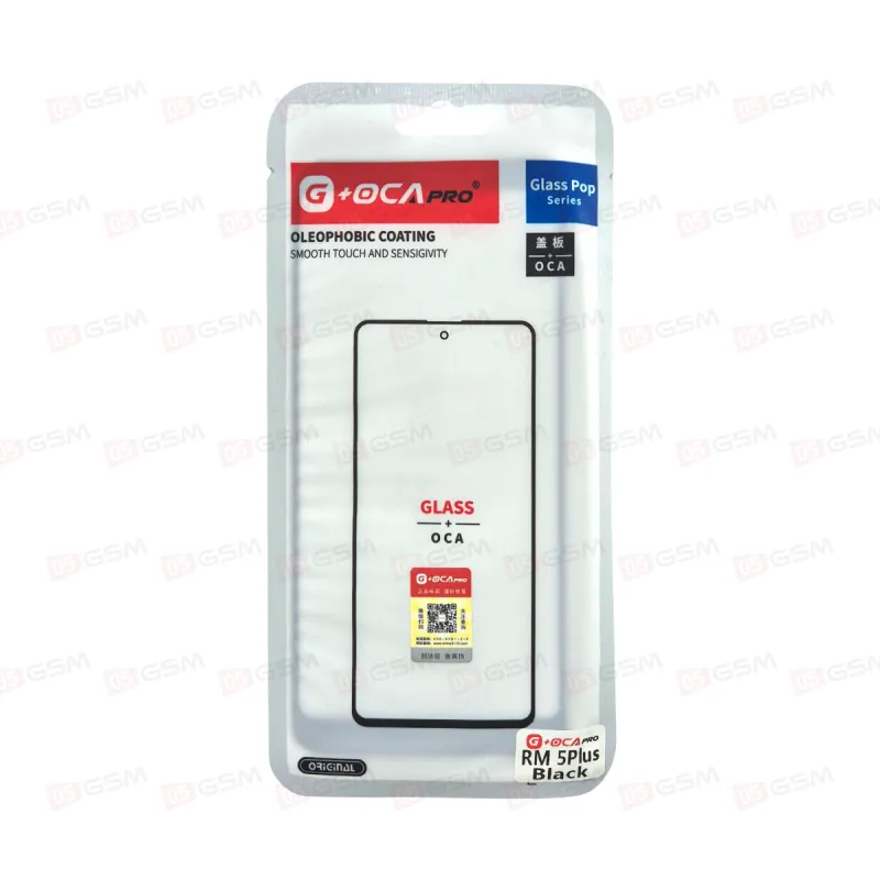 Стекло + OCA (G+OCA) Redmi 5 Plus черное фото в интернет-магазине 05gsm.ru
