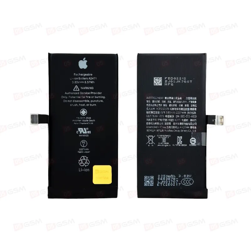 Аккумулятор без ошибки iPhone 12 Mini (05GSM 100%-2; 2227 мАч; гарантия 1 год) фото в интернет-магазине 05gsm.ru
