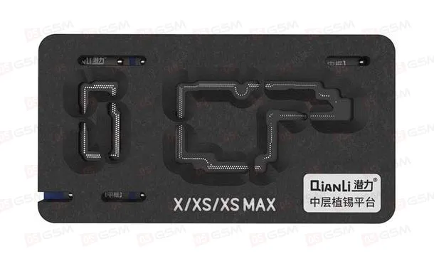 Монтажная платформа Qianli для iPhone X/XS/XS Max (Middle Frame) фото в интернет-магазине 05gsm.ru