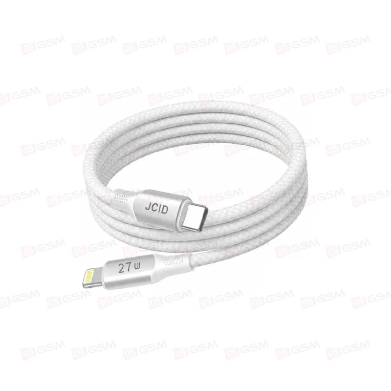 Кабель зарядки JCID-03 (Type-C → Lightning; PD Fast Charging; 1 м; белый) фото в интернет-магазине 05gsm.ru