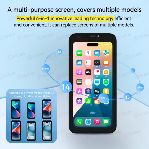 Тестовый дисплей для проверки плат JCID S35C (iPhone 13/13 Mini/14/14 Plus/15/15 Plus) фото в интернет-магазине 05gsm.ru