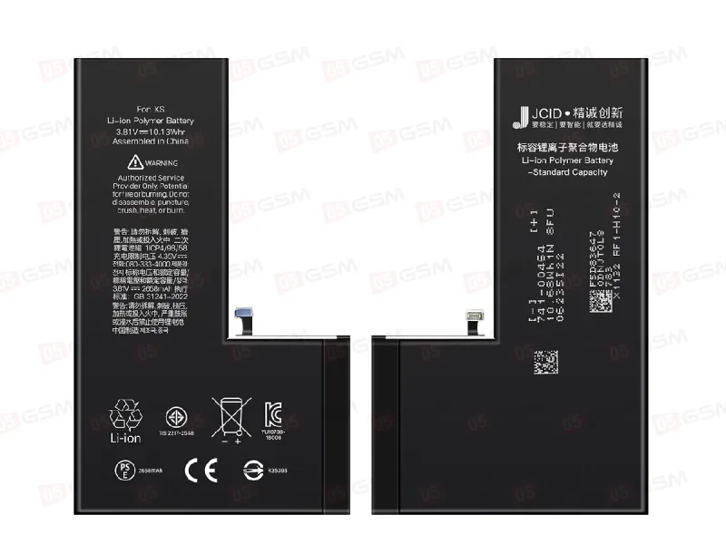 Аккумулятор iPhone XS (JCID; Standard Capacity; 2658 мАч) фото в интернет-магазине 05gsm.ru