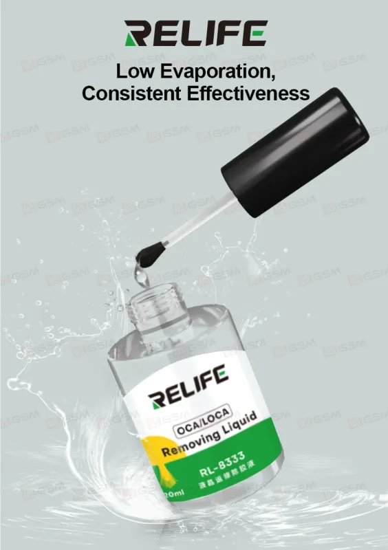 Жидкость для очистки дисплеев от OCA/LOCA Relife RL-8333 (20 мл) фото в интернет-магазине 05gsm.ru