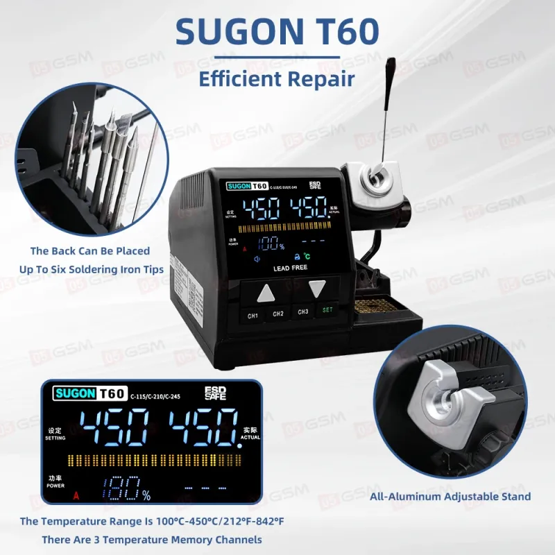 Паяльная станция Sugon T60 (Ручка 210) фото в интернет-магазине 05gsm.ru