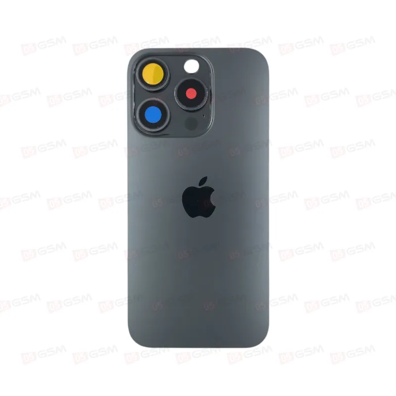 Крышка iPhone 15 Pro со стеклами и магнитами (Black titanium/Черный; оригинал; монолит) фото в интернет-магазине 05gsm.ru